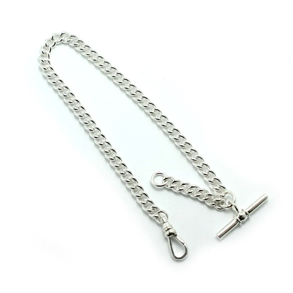 Pocket Watch Chain Single Curb Albert