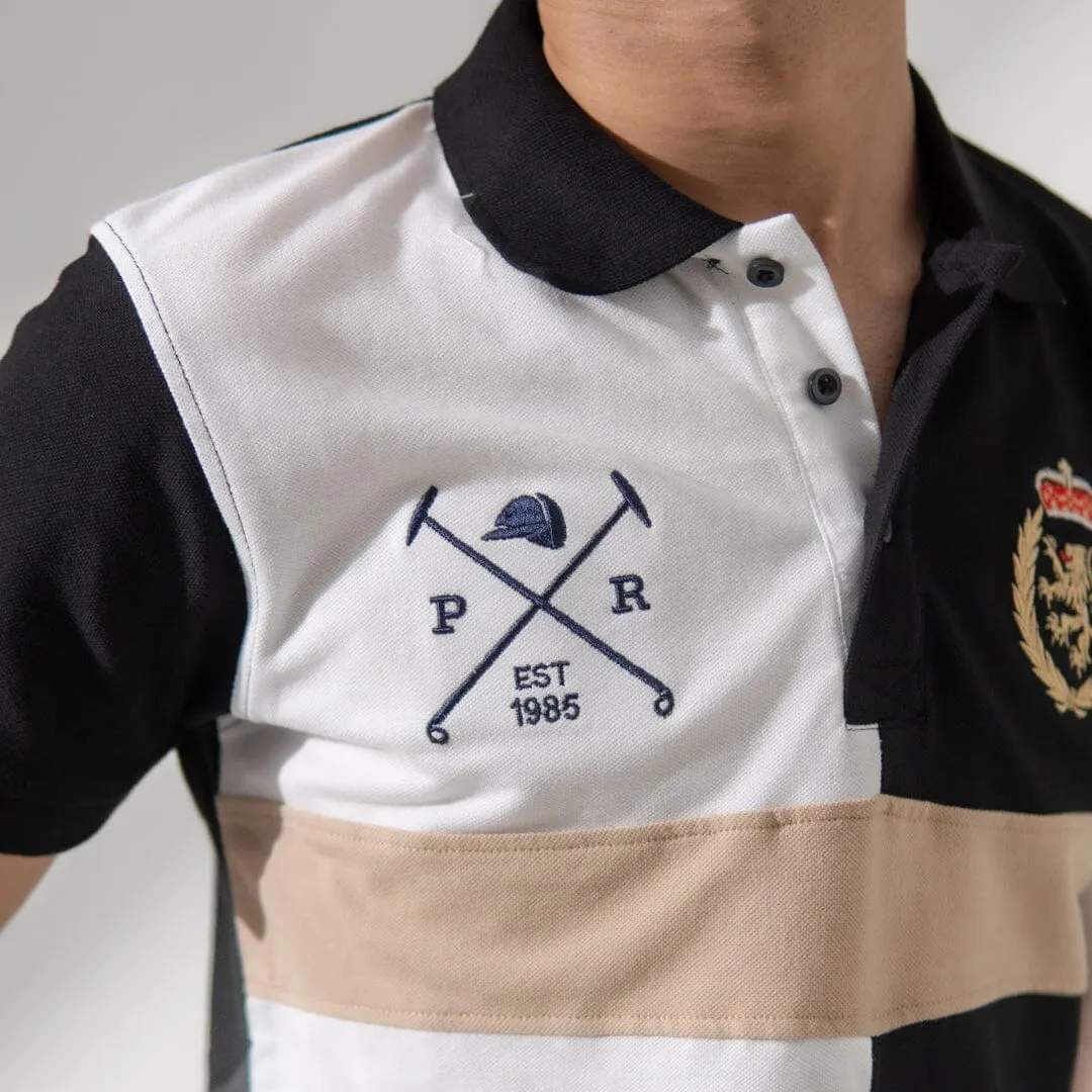 Polo Republica Men's Lion Crest & Mallets Embroidered Polo Shirt