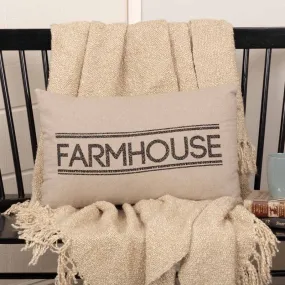 Pruscu Farmhouse Rectangular 100% Cotton Pillow Cover & Insert