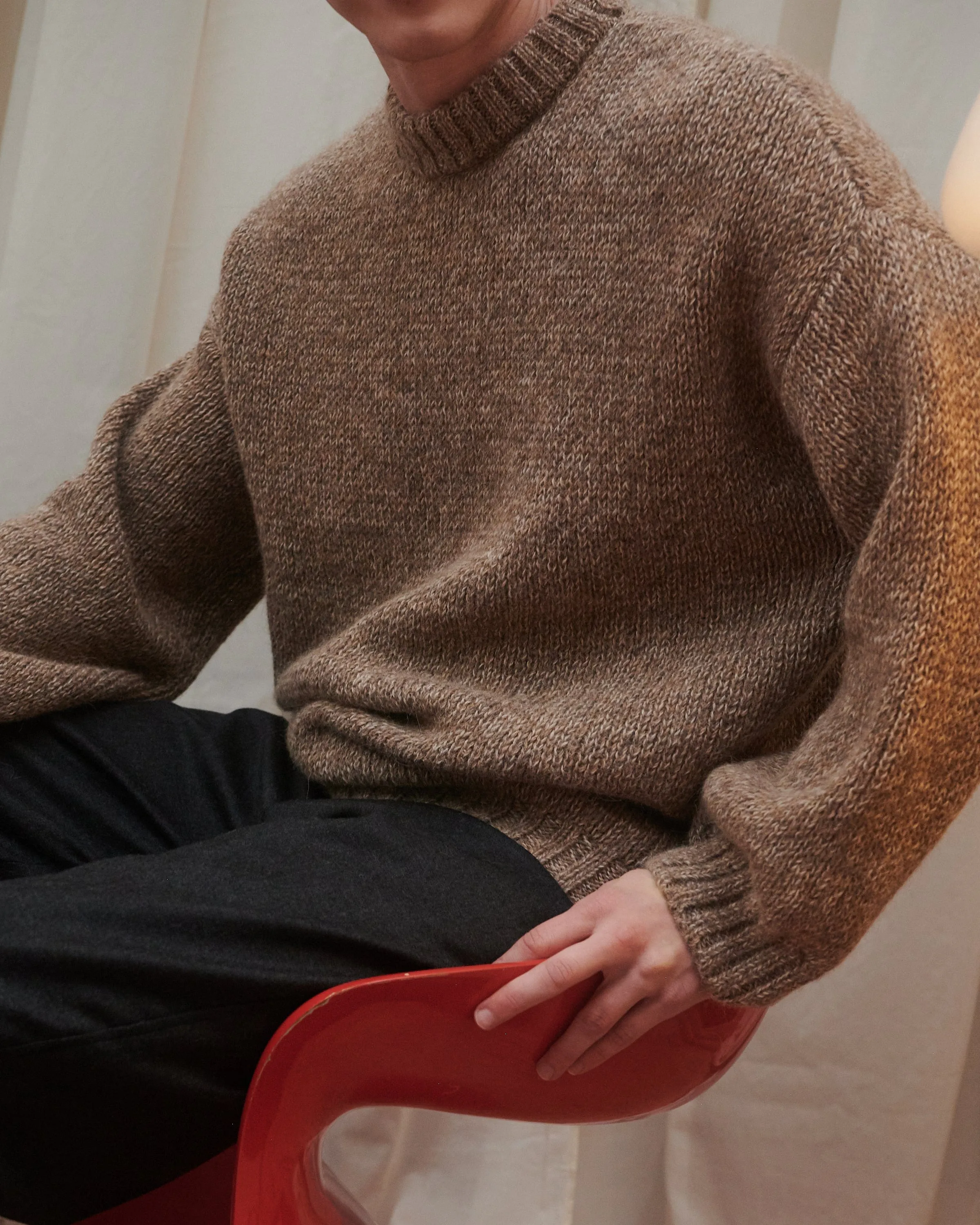 Ramybė: Buckwheat Alpaca Wool Sweater