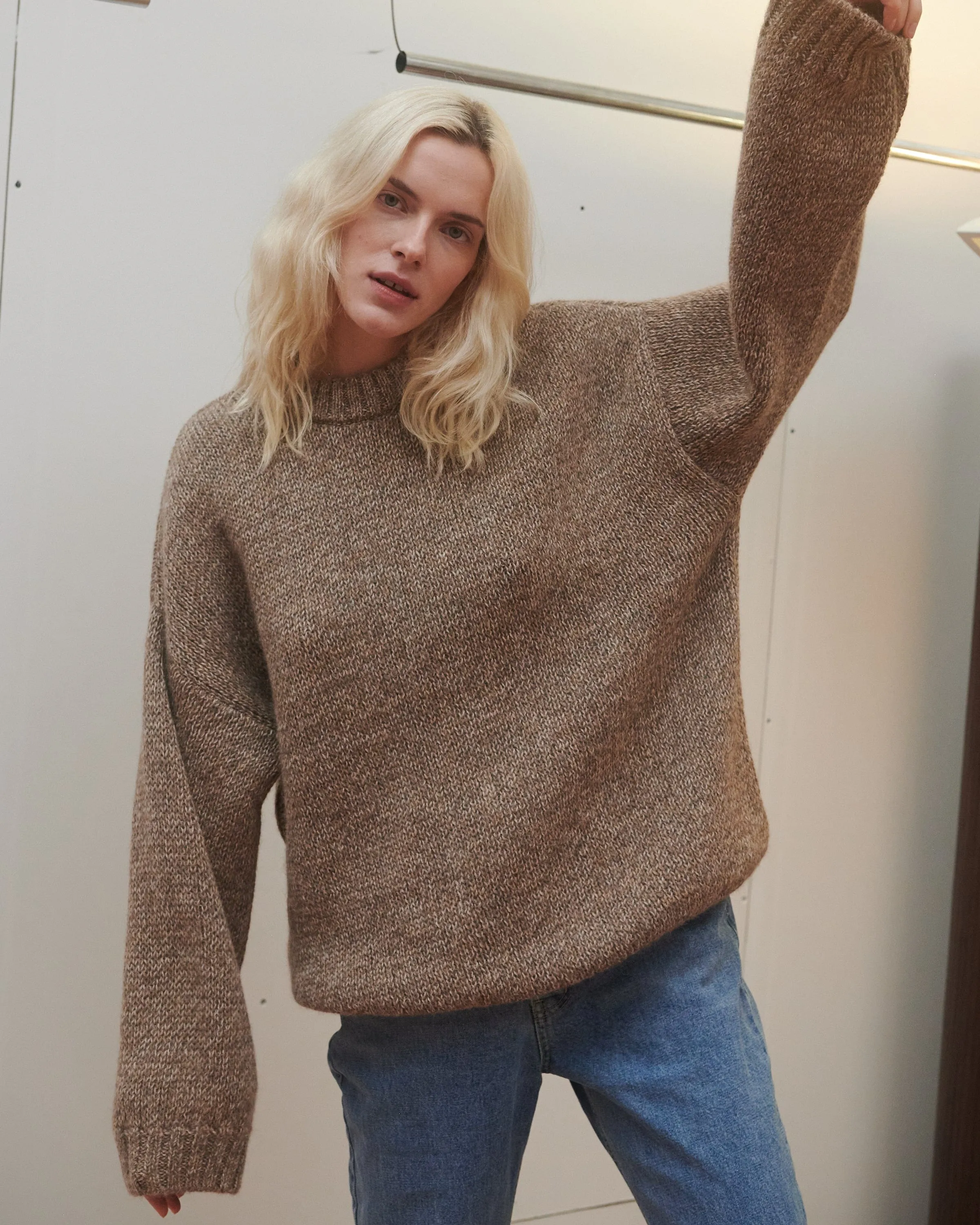 Ramybė: Buckwheat Alpaca Wool Sweater