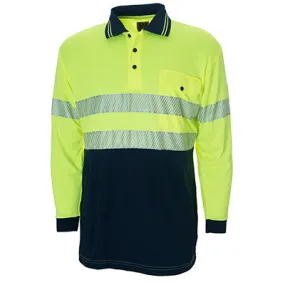 RETRO-POLO Reflective Hi-Viz Shortsleeve Micromesh Polo