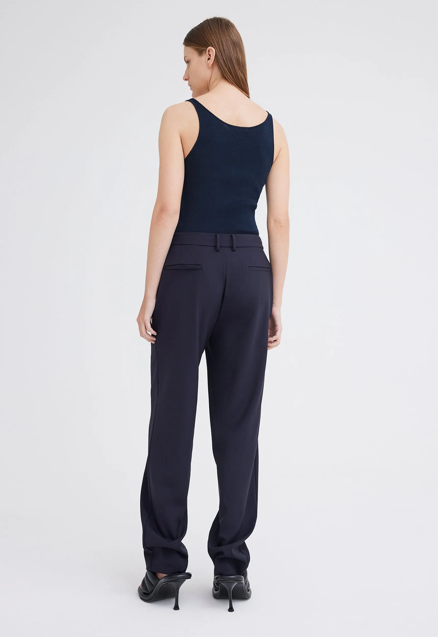 Riki Merino Wool Pant - Darkest Navy