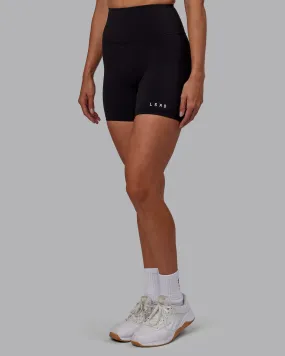 RXD High Waist Mid-Length Shorts - Black