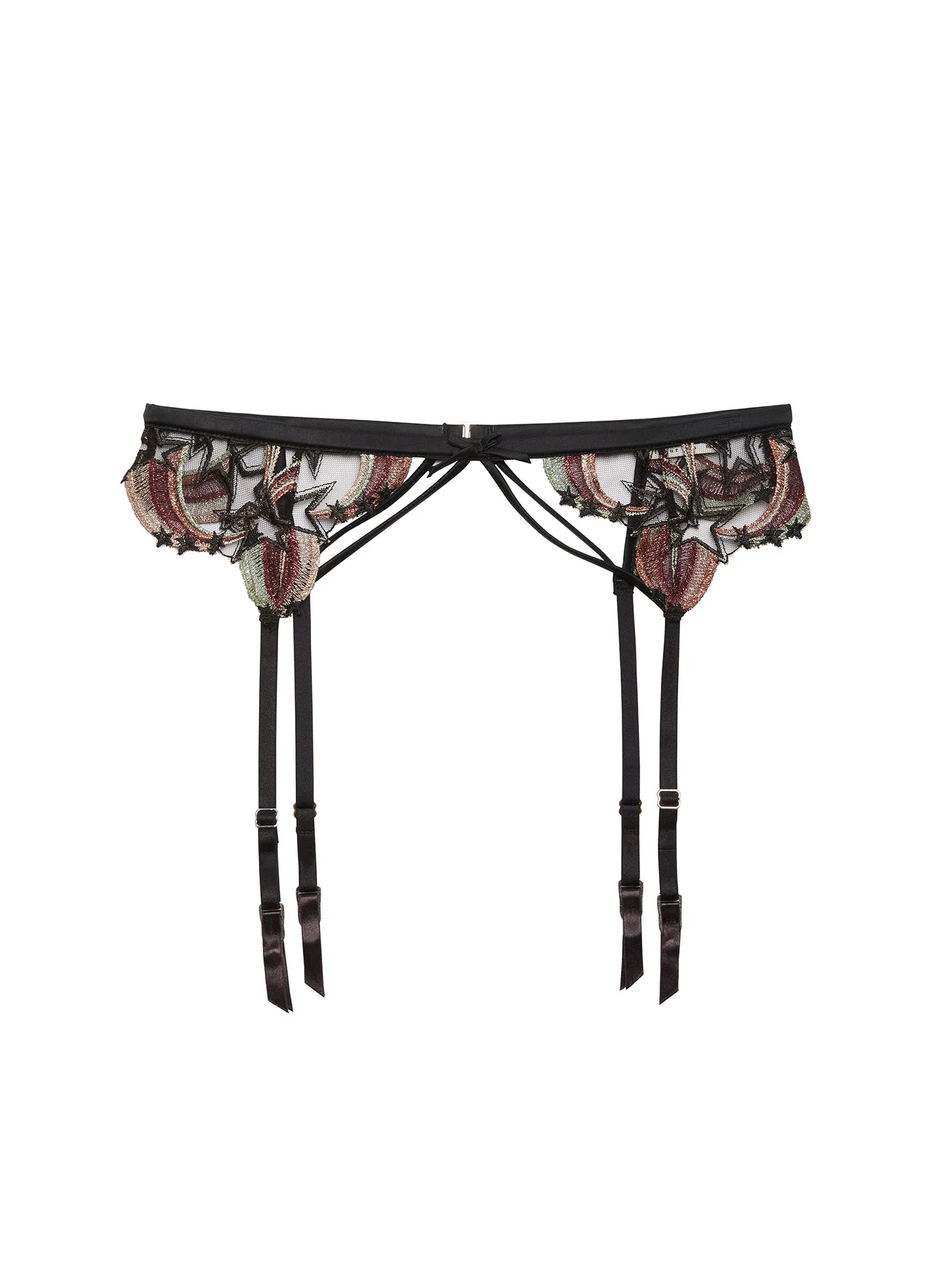 Shooting Star Embroidery Garter Belt