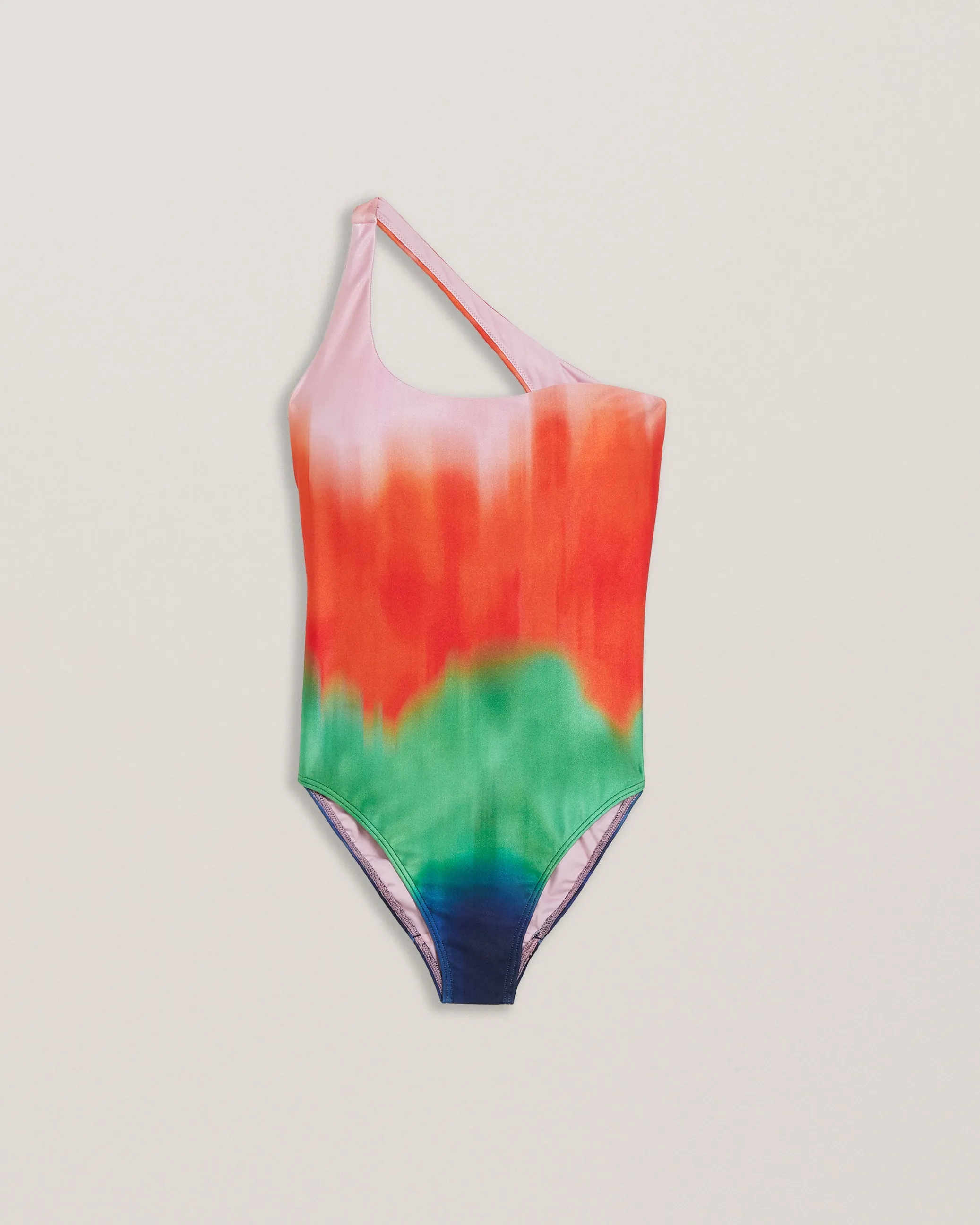 Sopeyaa Ombre One Shoulder Swimsuit Multicolor