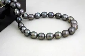 Tahitian pearl strand - Silver clasp - NESVPE01080