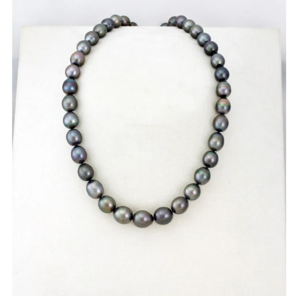 Tahitian pearl strand - Silver clasp - NESVPE01080