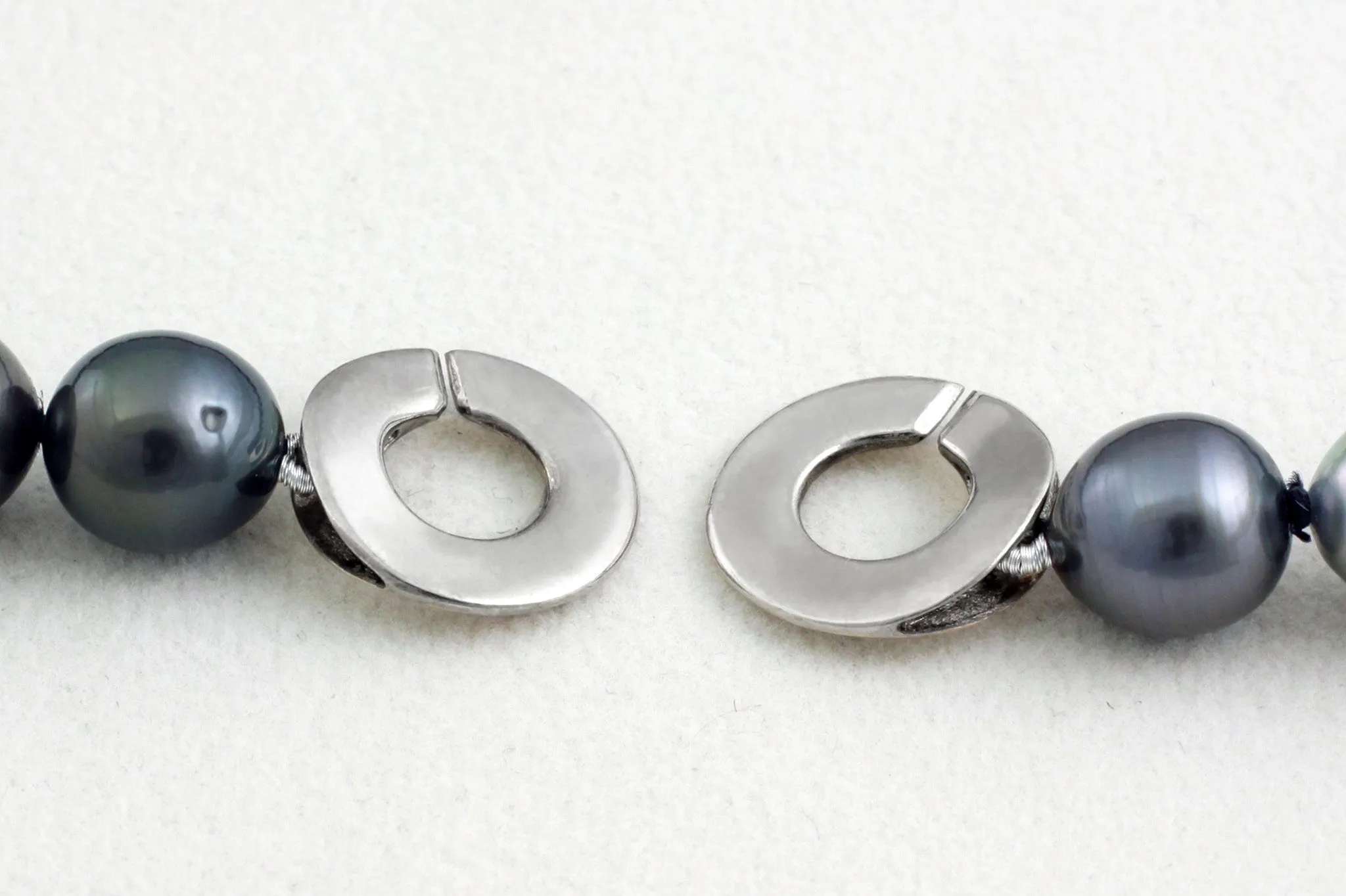 Tahitian pearl strand - Silver clasp - NESVPE01080