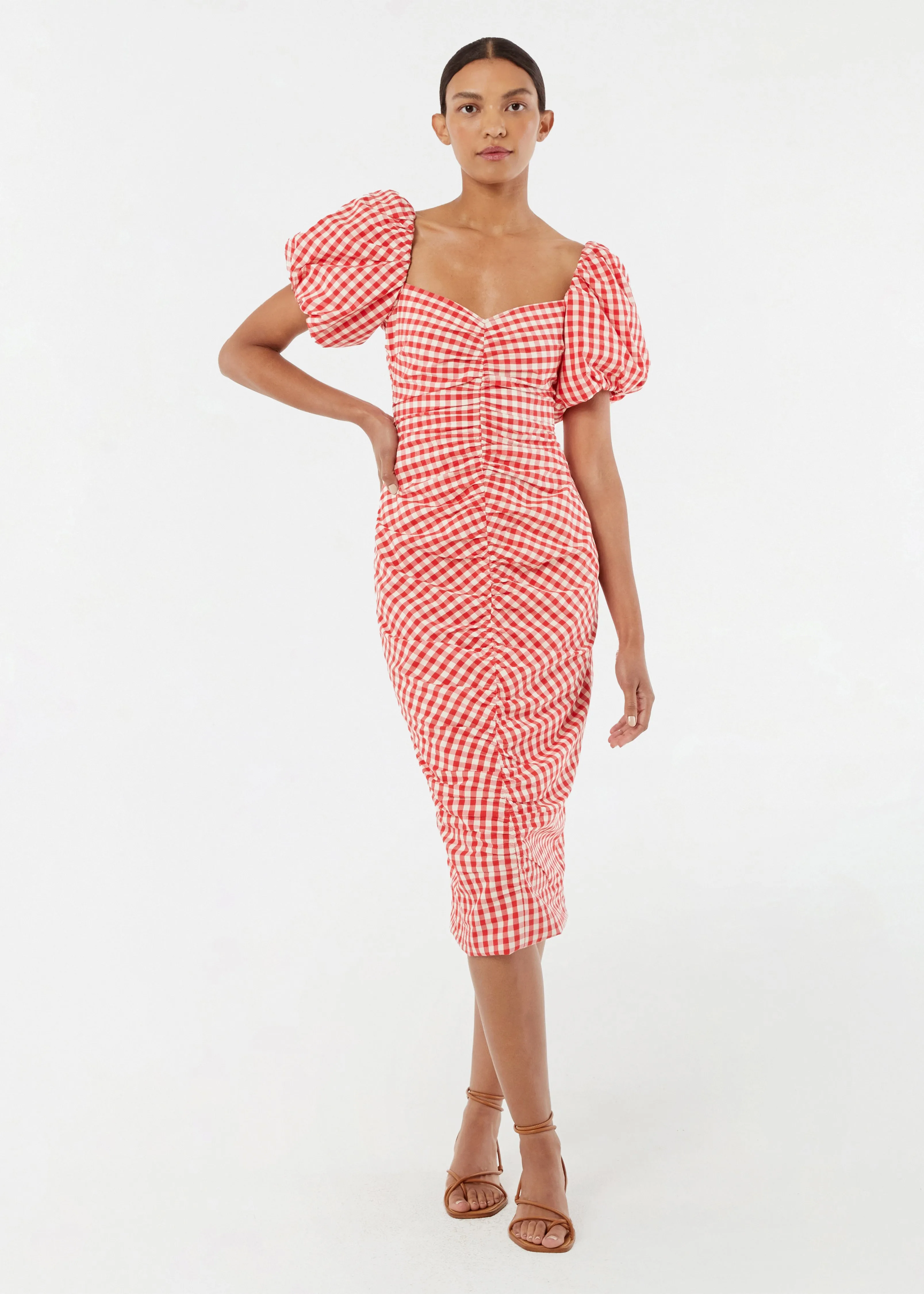 Tessa Dress | Scarlet Toulouse Gingham