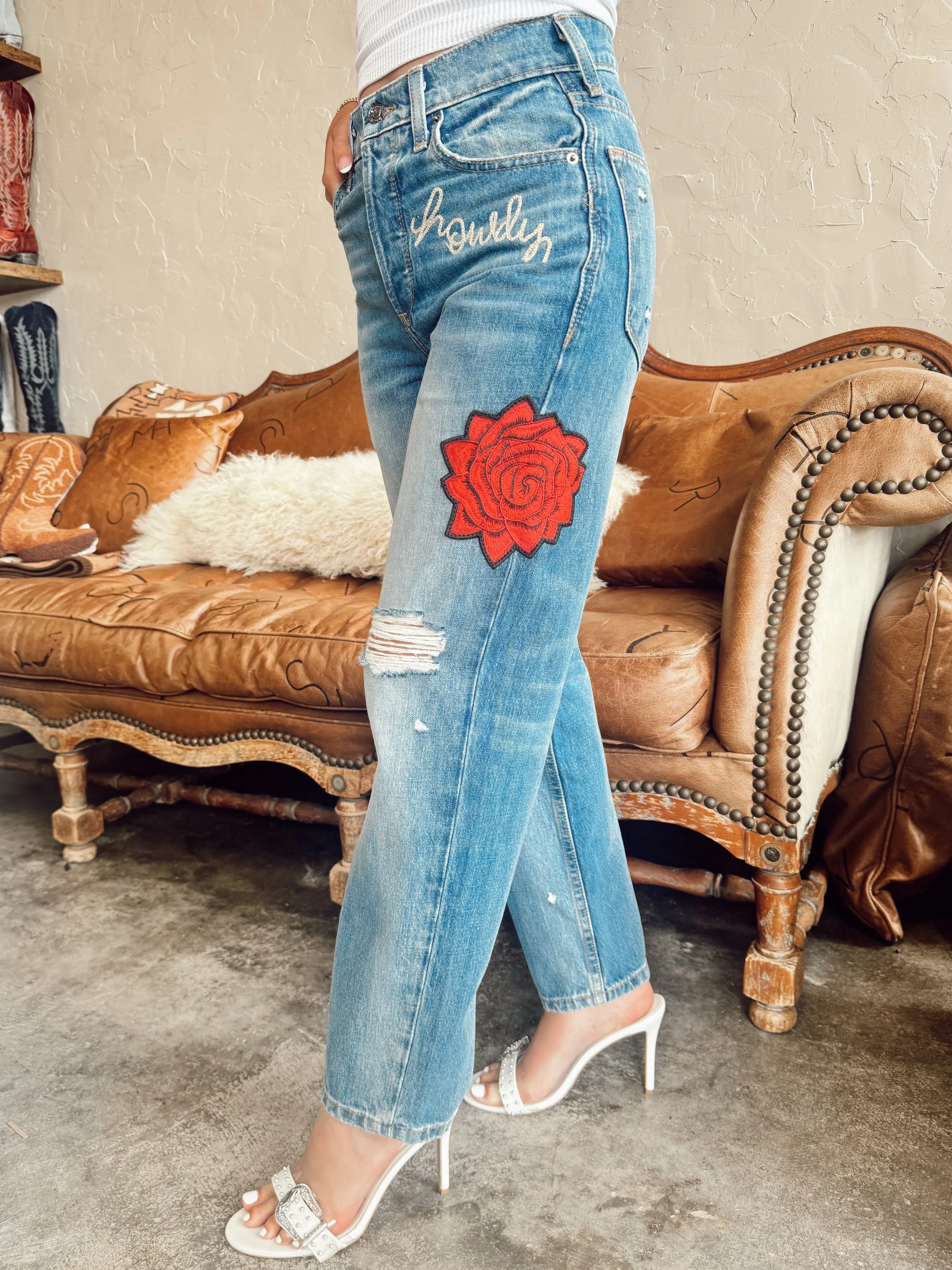 The Ariat x Rodeo Quincy Dominica Tomboy Straight Jeans