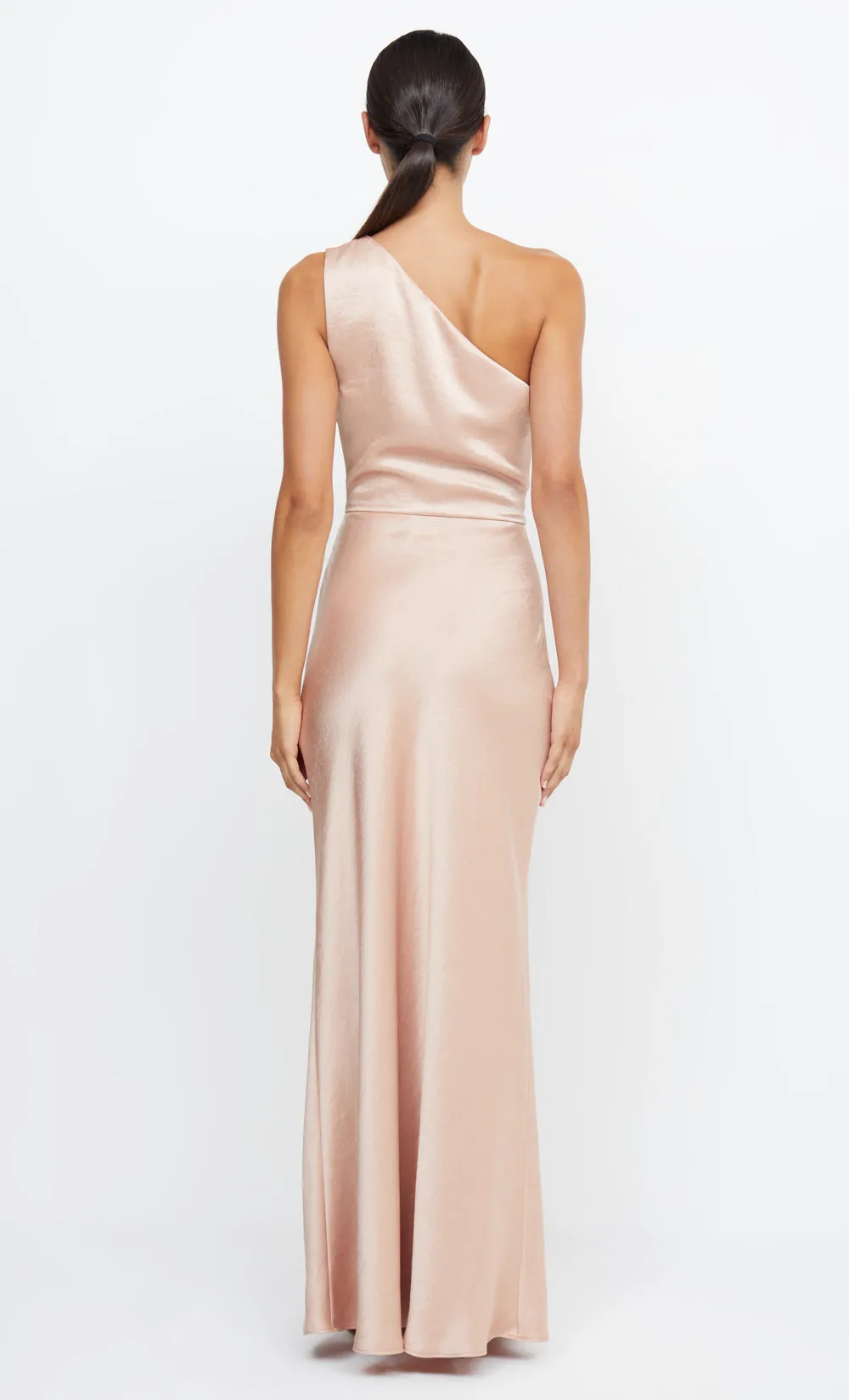 THE DREAMER ASYM DRESS - ROSE GOLD