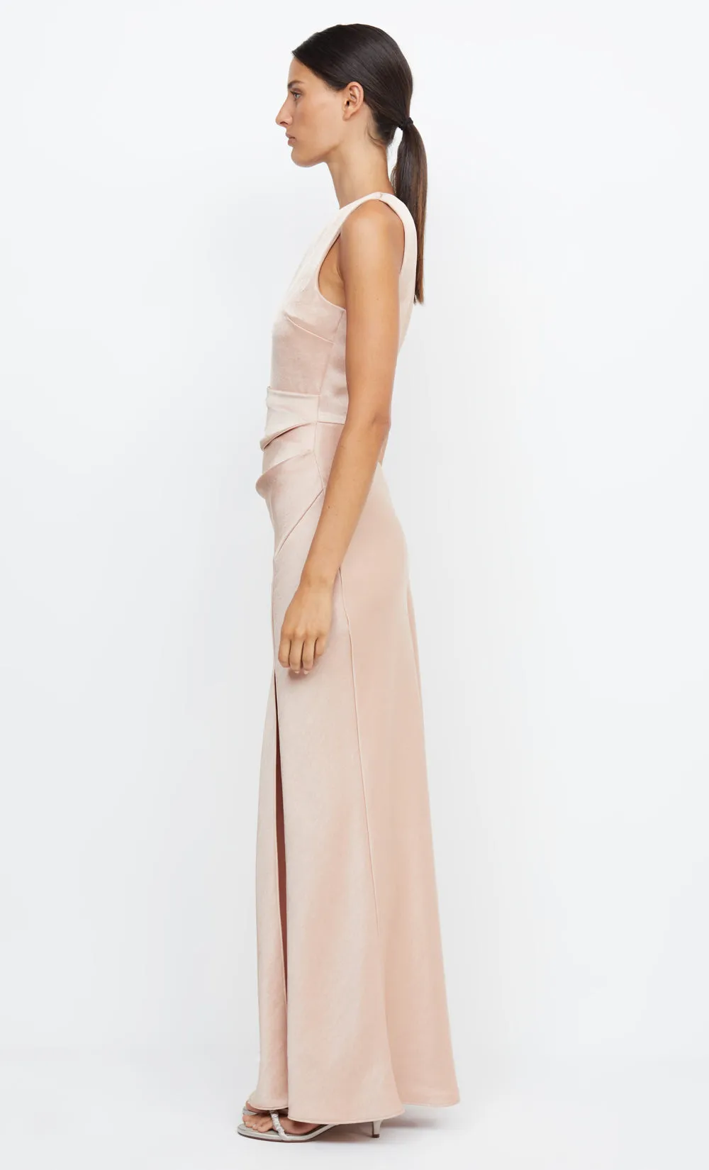 THE DREAMER ASYM DRESS - ROSE GOLD