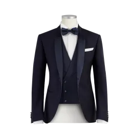 THREE PIECE TUXEDO IN PURE WOOL