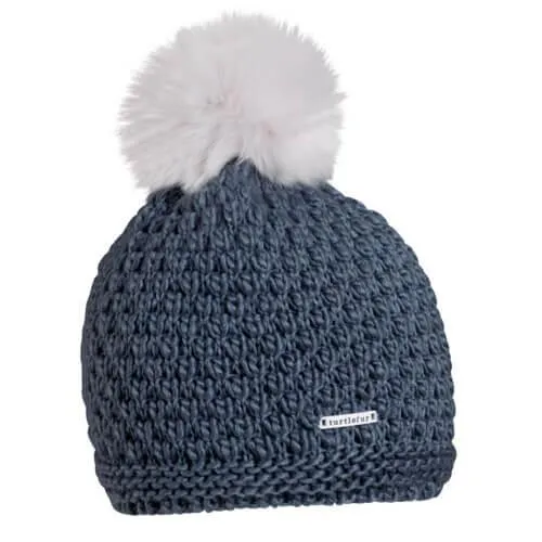 Turtlefur Snowfall Faux Pom Beanie