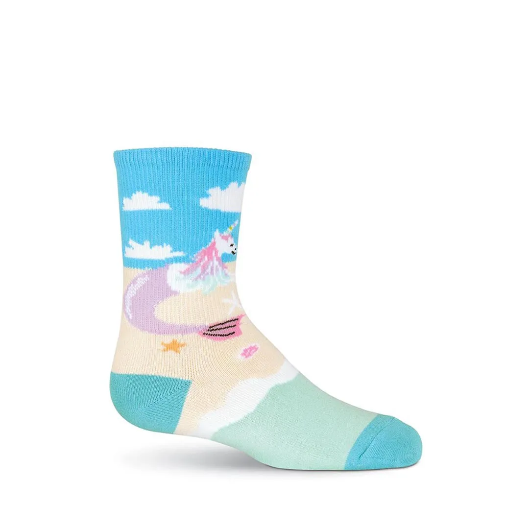 UNICORN MERMAID CREW SOCKS-GIRL'S