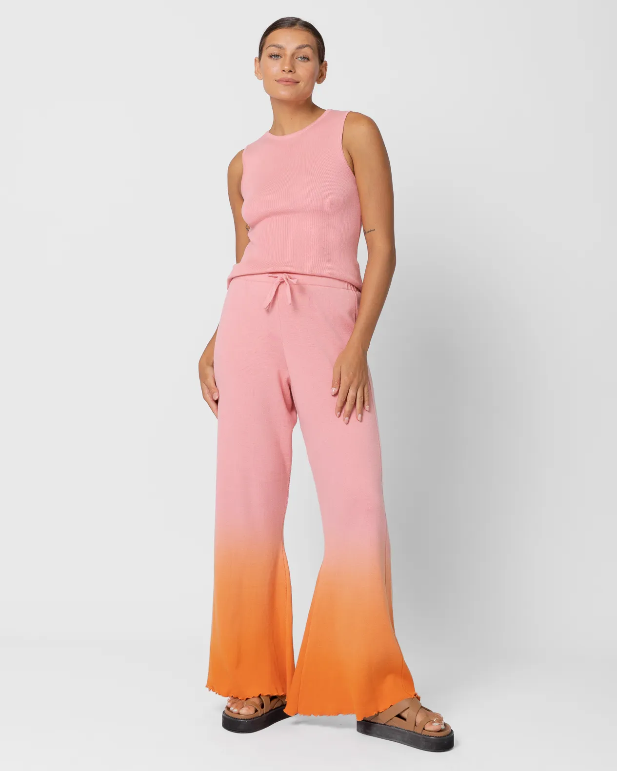 WAREHOUSE SALE | Hazel Knit Pants | Sunset Ombre