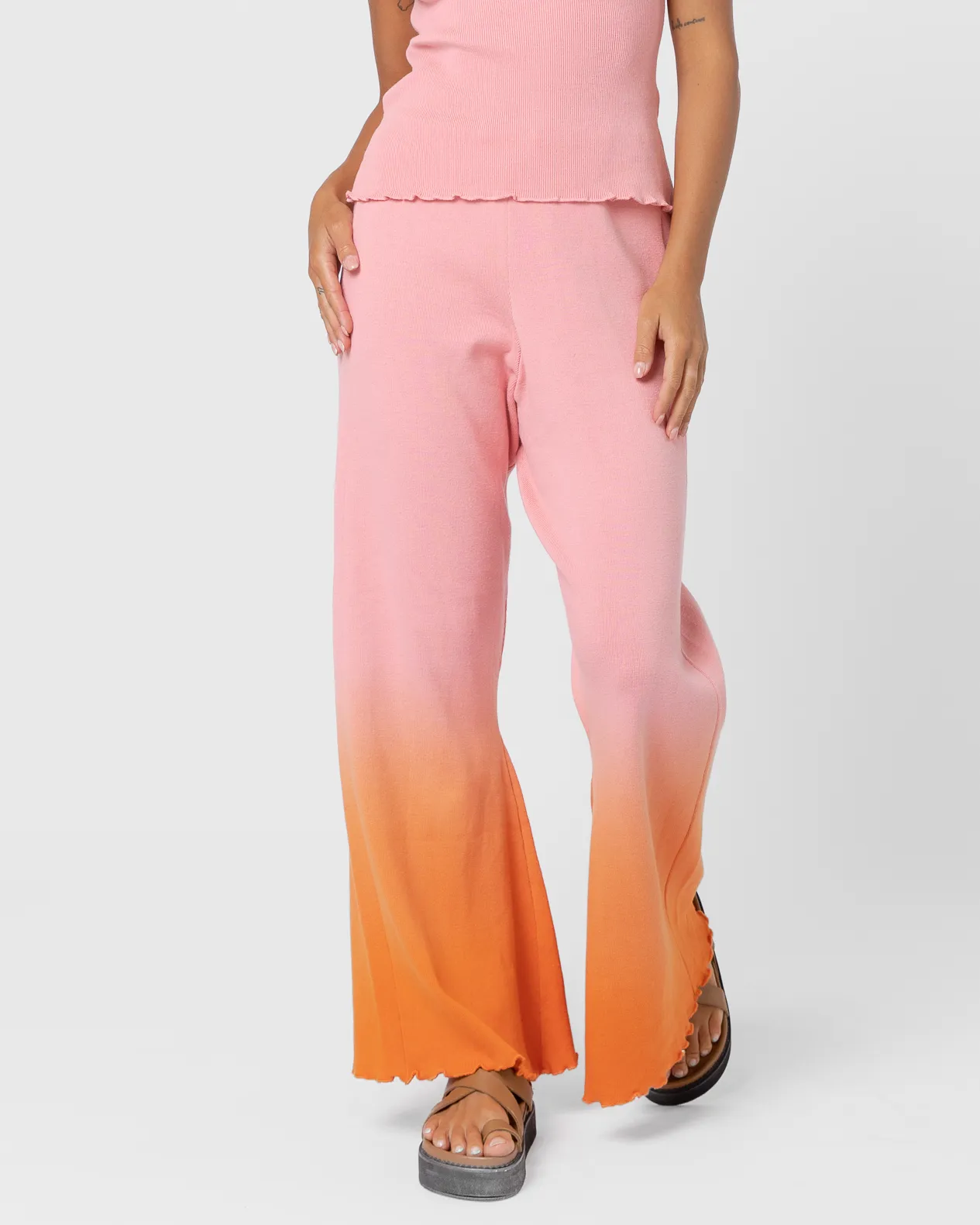 WAREHOUSE SALE | Hazel Knit Pants | Sunset Ombre