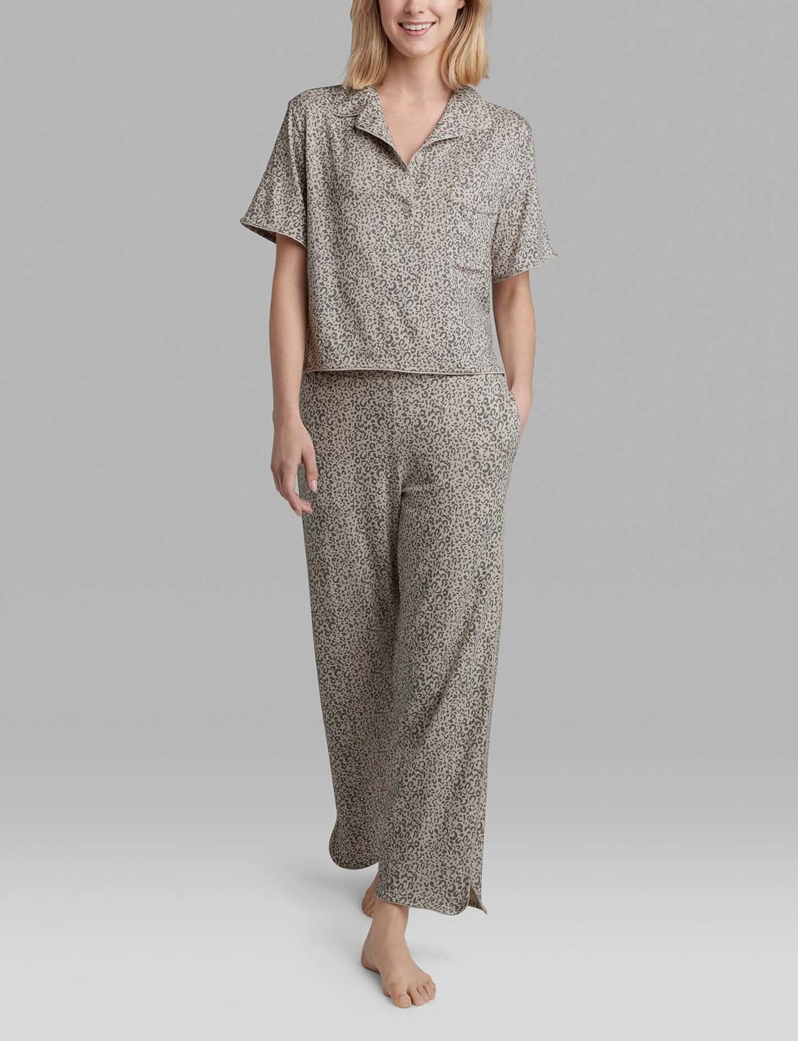 Women's Downtime Pullover Pajama Top & Pant Set