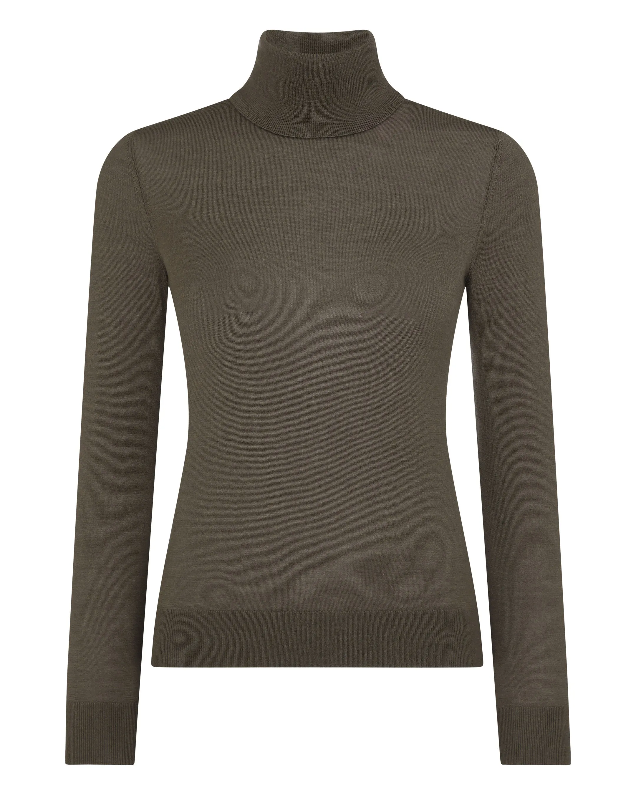 Women's Margot Superfine Cashmere Turtle Neck Sweater Mink Brown