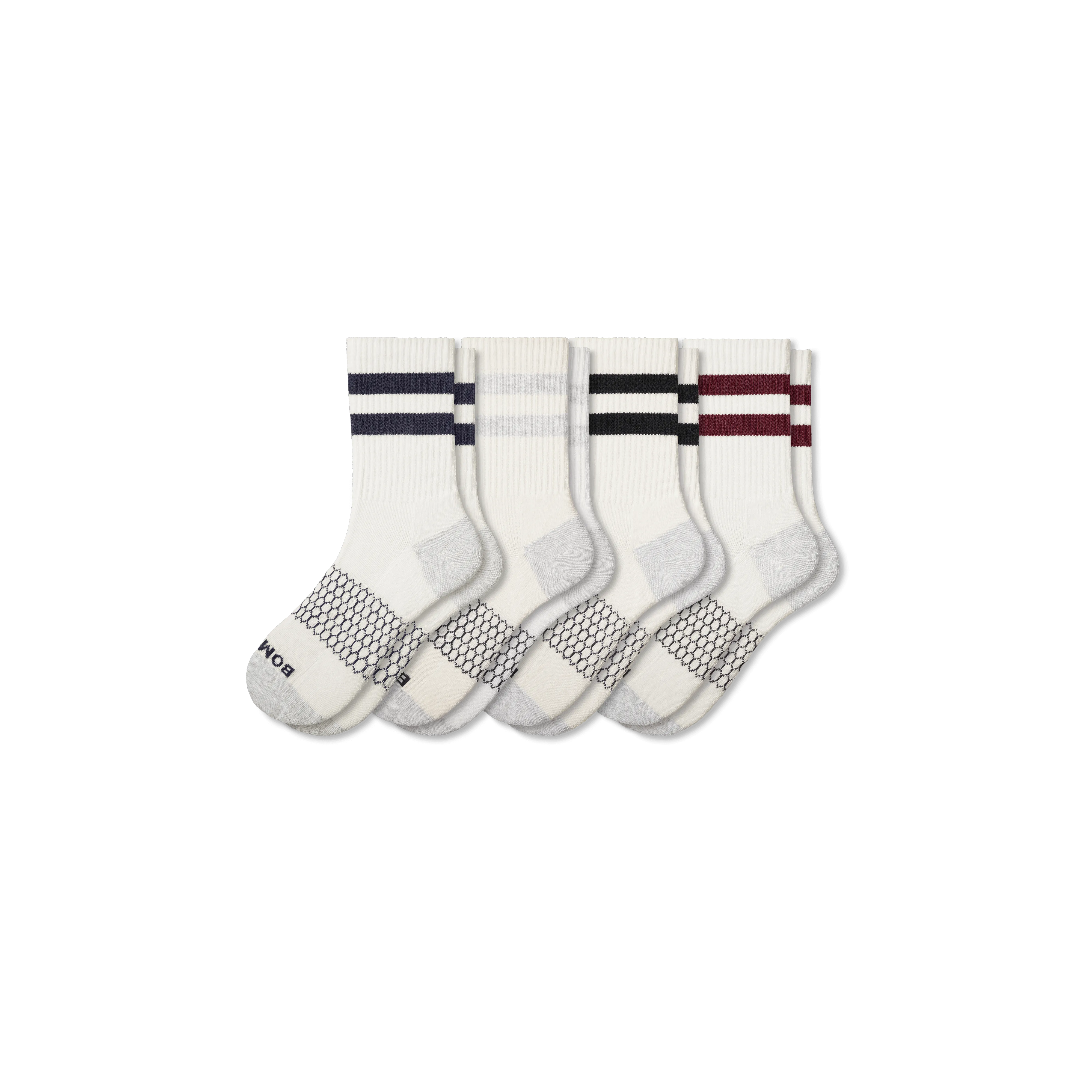 Women's Vintage Stripes Half Calf Socks 4-Pack